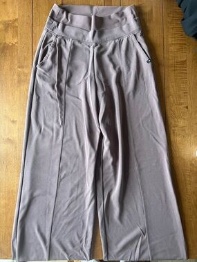 Athleta Mauve Lounge Wide-Leg Pants